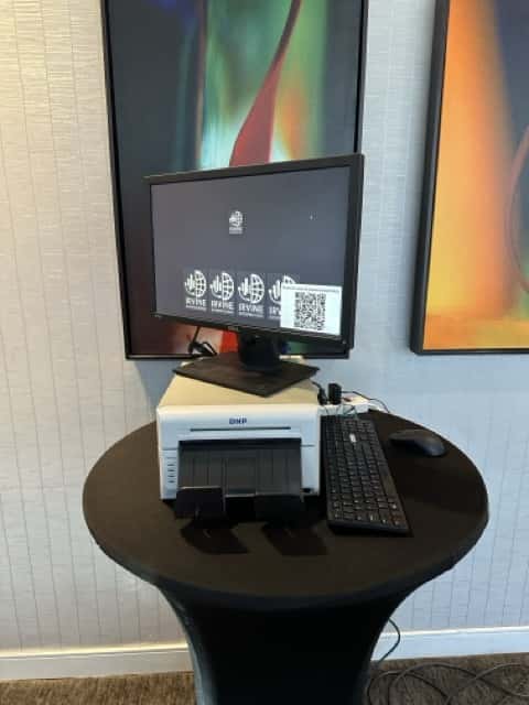 On-site tablet and QR delivery station