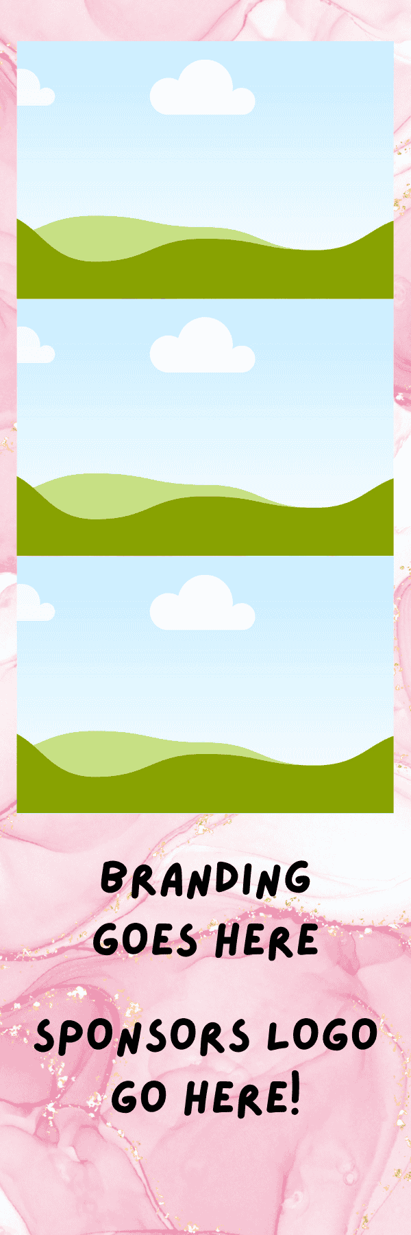 2x6 Strip - 3 Photo template preview