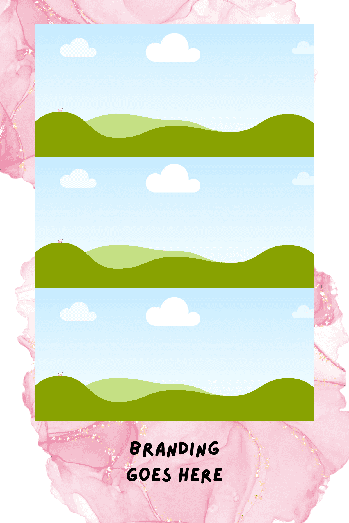 4x6 - 3 Photo Variant template preview