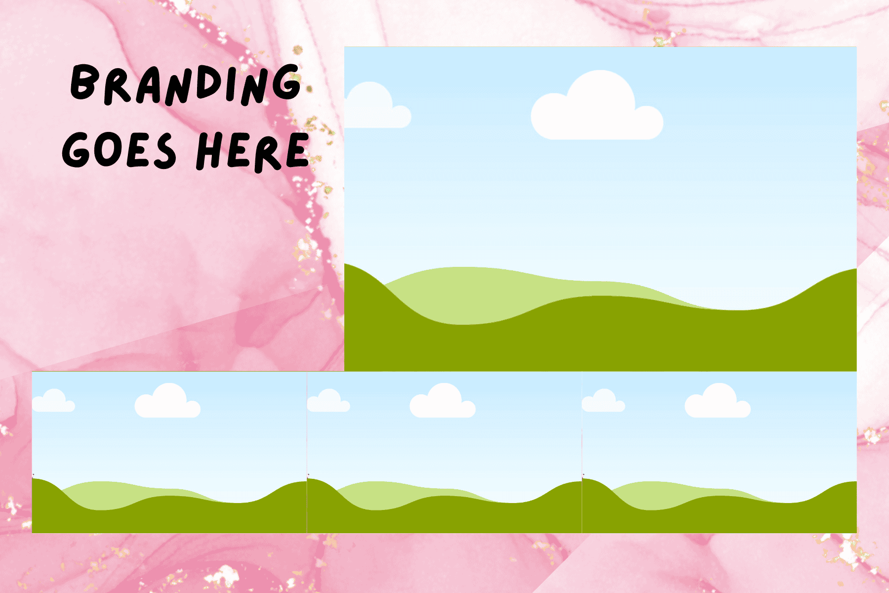 6x4 - 4 Photo Variant B template preview