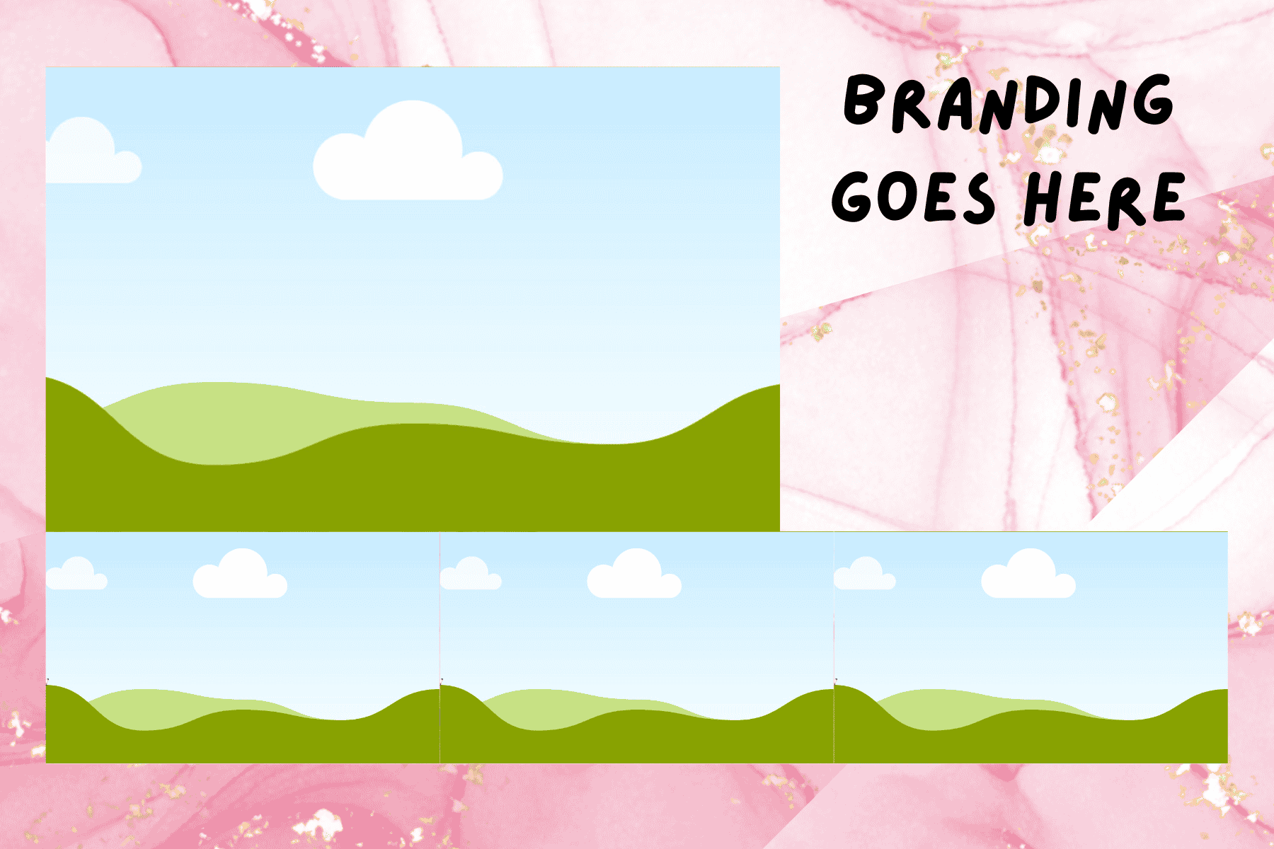 6x4 - 4 Photo Variant C template preview